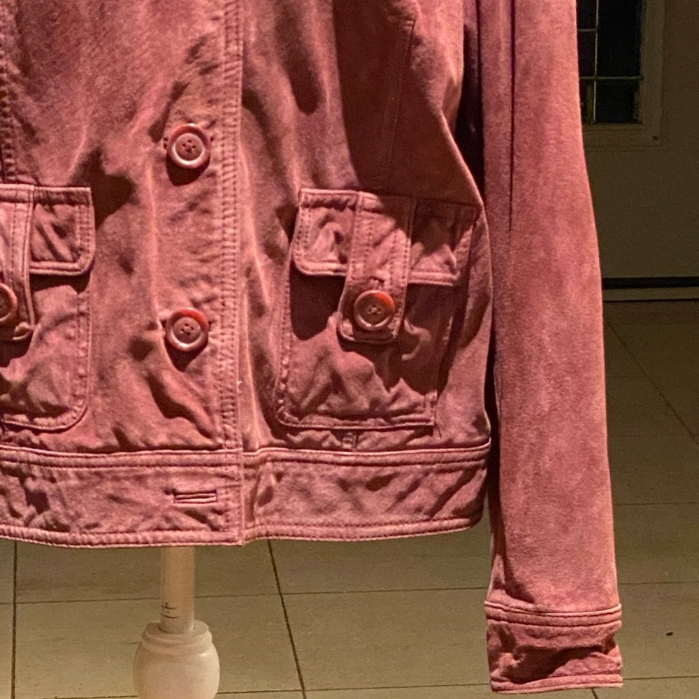 Beat the COLD weather!PRICE DROP Cherokee Leather Washable Jacket Raspberry XXL - Picture 4 of 10